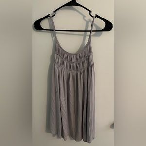 Allie Rose. Lavender Gray Spaghetti Strap Tank Top.